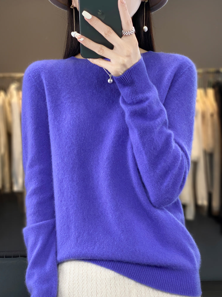 Rizalinda Cozy Turquoise Soft Knit Sweater With Relaxed Fit by Selouva