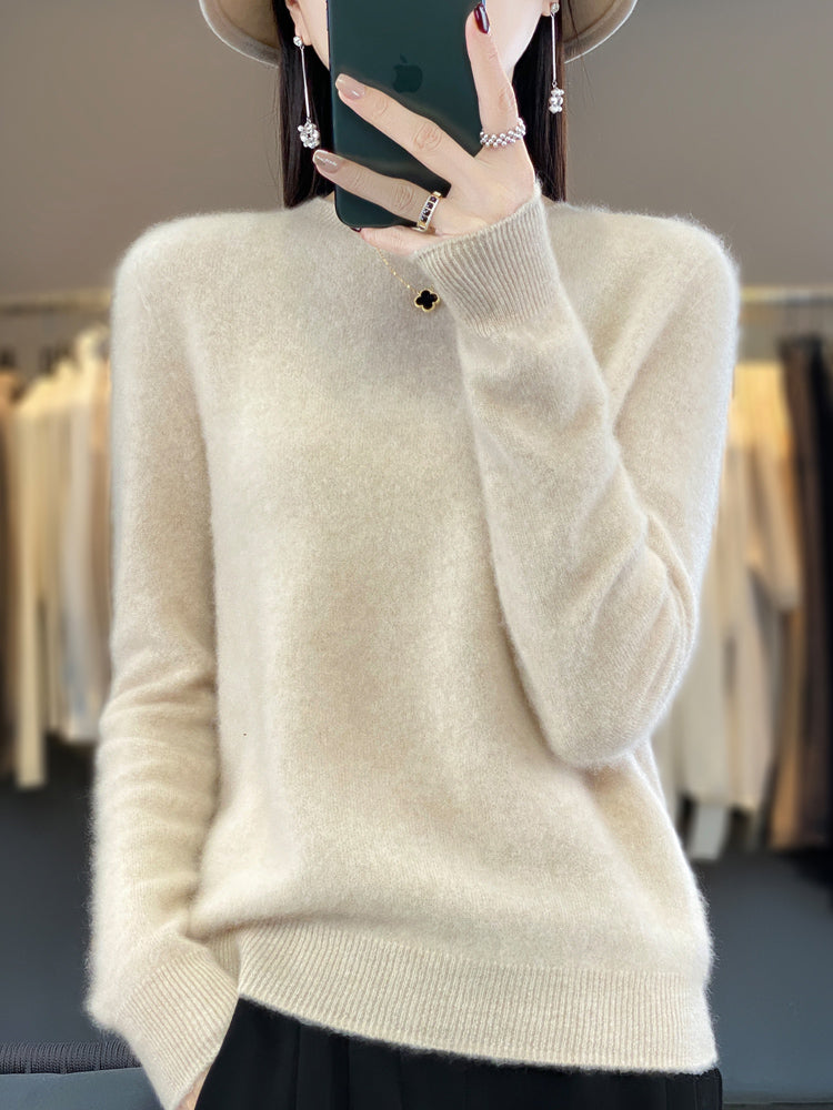 Rizalinda Cozy Turquoise Soft Knit Sweater With Relaxed Fit by Selouva
