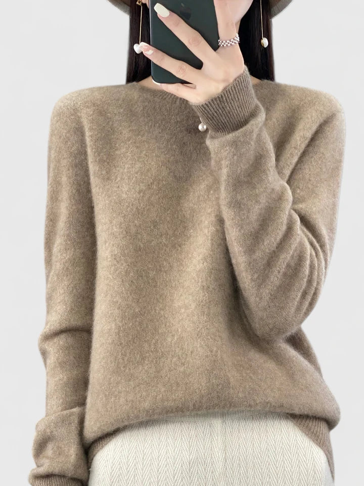 Rizalinda Cozy Turquoise Soft Knit Sweater With Relaxed Fit by Selouva
