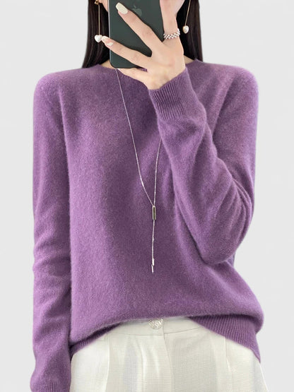 Rizalinda Cozy Turquoise Soft Knit Sweater With Relaxed Fit by Selouva