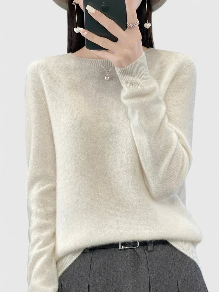 Rizalinda Cozy Turquoise Soft Knit Sweater With Relaxed Fit by Selouva