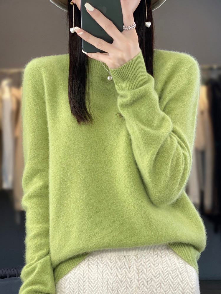 Rizalinda Cozy Turquoise Soft Knit Sweater With Relaxed Fit by Selouva