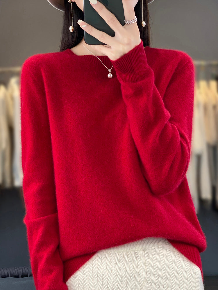Rizalinda Cozy Turquoise Soft Knit Sweater With Relaxed Fit by Selouva