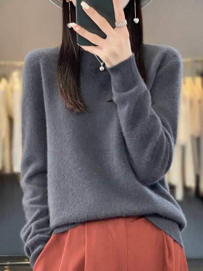 Rizalinda Cozy Turquoise Soft Knit Sweater With Relaxed Fit by Selouva