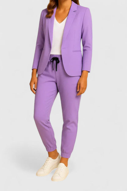 Women's Elegant Blazer &amp; Jogger Set by Selouva