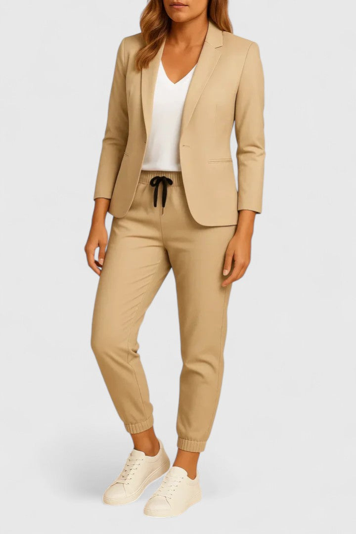 Women's Elegant Blazer &amp; Jogger Set by Selouva