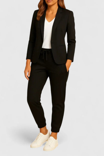 Women's Elegant Blazer &amp; Jogger Set by Selouva