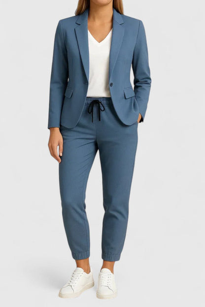 Women's Elegant Blazer &amp; Jogger Set by Selouva
