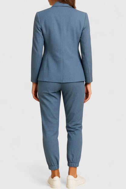 Women's Elegant Blazer &amp; Jogger Set by Selouva