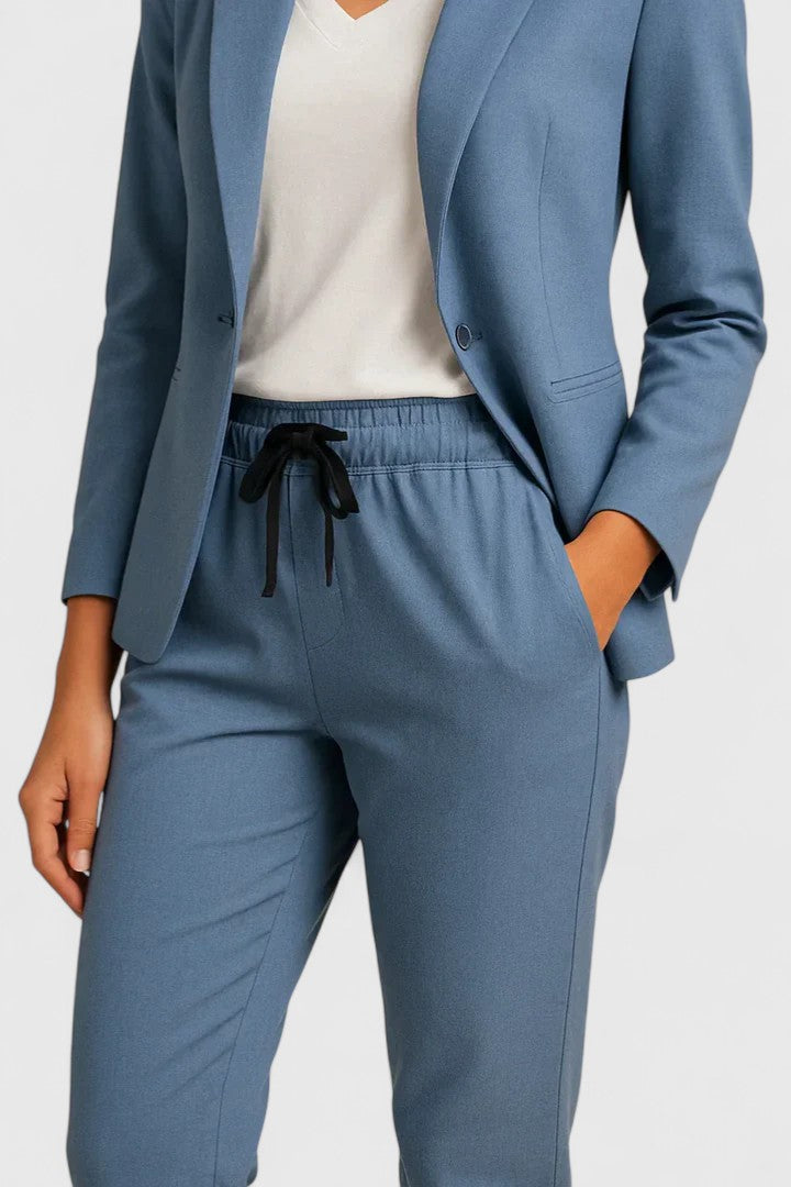 Women's Elegant Blazer &amp; Jogger Set by Selouva