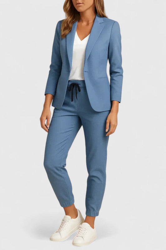 Women's Elegant Blazer &amp; Jogger Set by Selouva