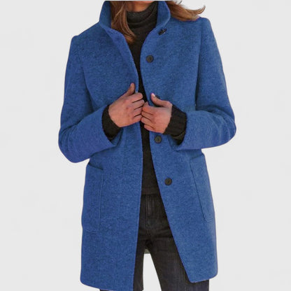 Women's Elegant Coat with Timeless Silhouette for Winter by Selouva