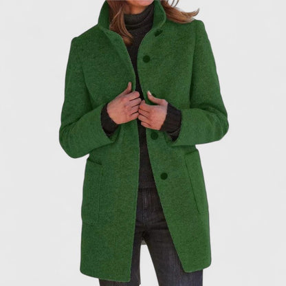 Women's Elegant Coat with Timeless Silhouette for Winter by Selouva