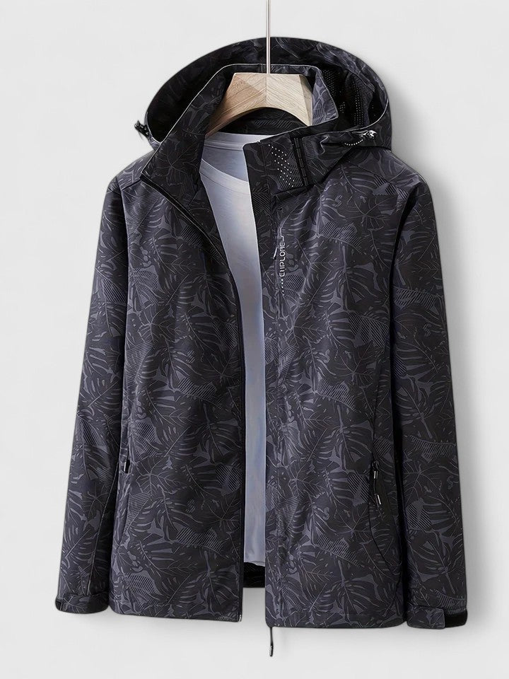Women's Elegant Jacket with Botanical Print for Outdoors by Selouva