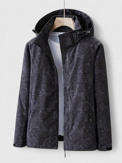 Women's Elegant Jacket with Botanical Print for Outdoors by Selouva