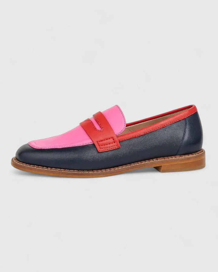 Alisette Elegant Loafers With Ankle Strap And Wide Heel For All Day Comfort by Selouva