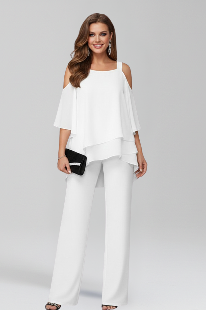 Women's Elegant Wide-Leg Jumpsuit by Selouva