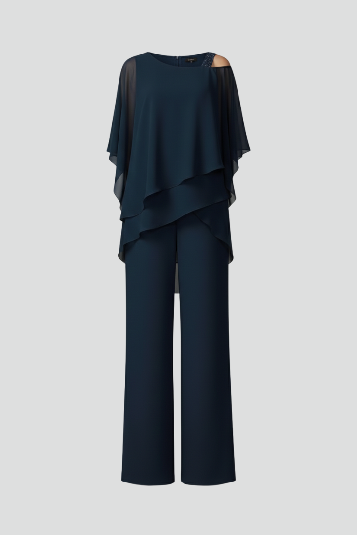 Women's Elegant Wide-Leg Jumpsuit by Selouva