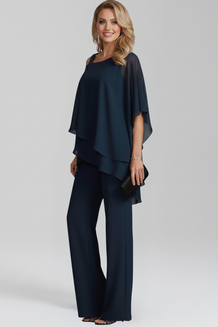 Women's Elegant Wide-Leg Jumpsuit by Selouva
