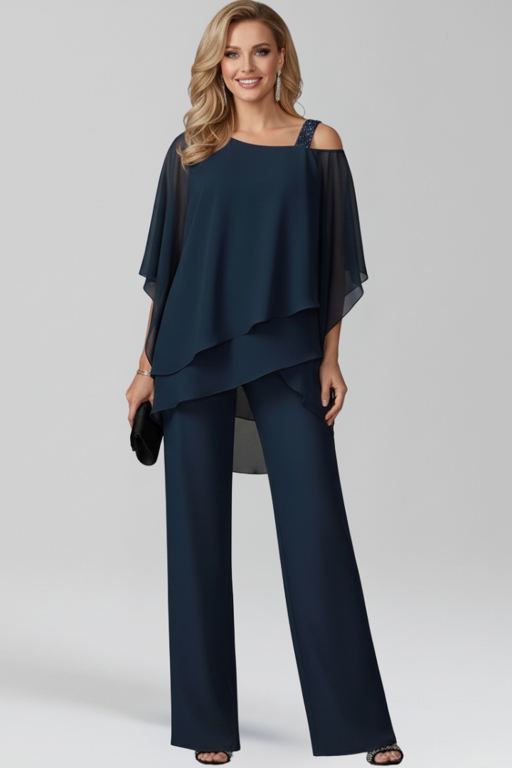 Women's Elegant Wide-Leg Jumpsuit by Selouva