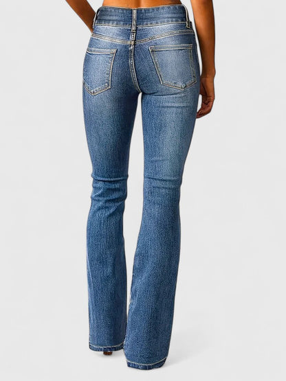 Koralynnae Sophisticated Flared Jeans With Stretch Comfort by Selouva