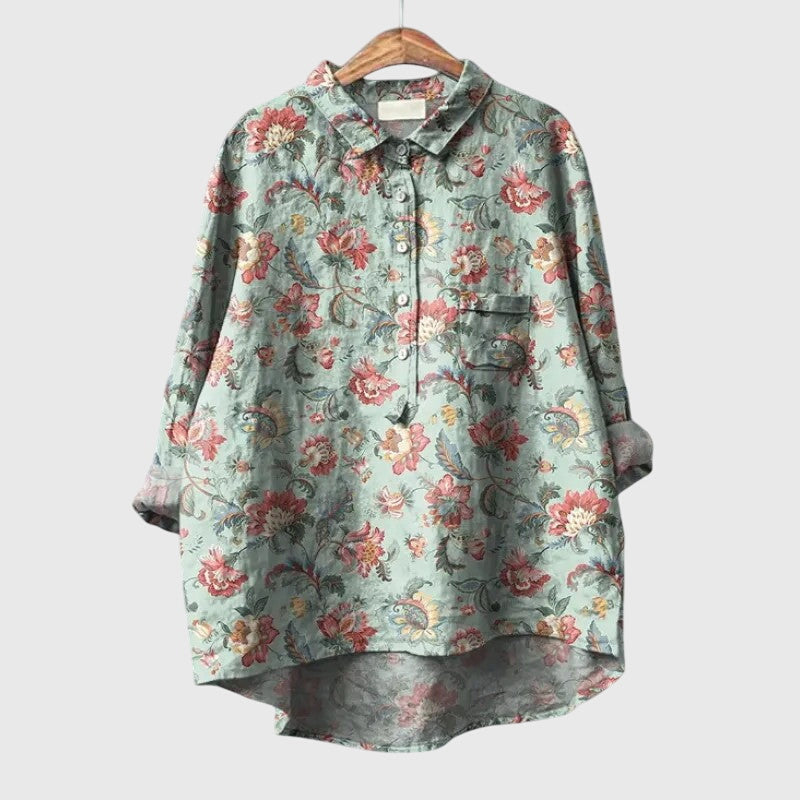 Elly Floral Print Blouse Lightweight Comfort for Everyday Wear by Selouva