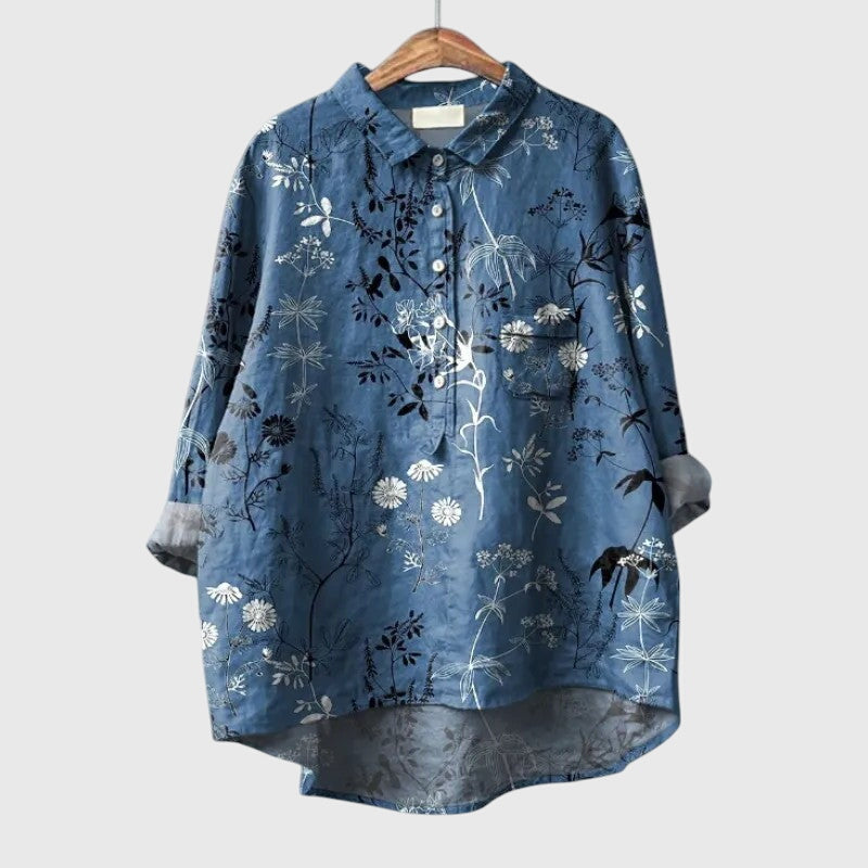 Elly Floral Print Blouse Lightweight Comfort for Everyday Wear by Selouva