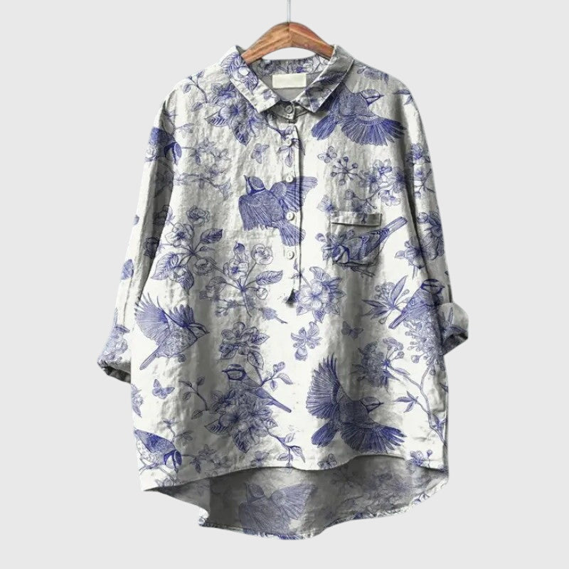 Elly Floral Print Blouse Lightweight Comfort for Everyday Wear by Selouva