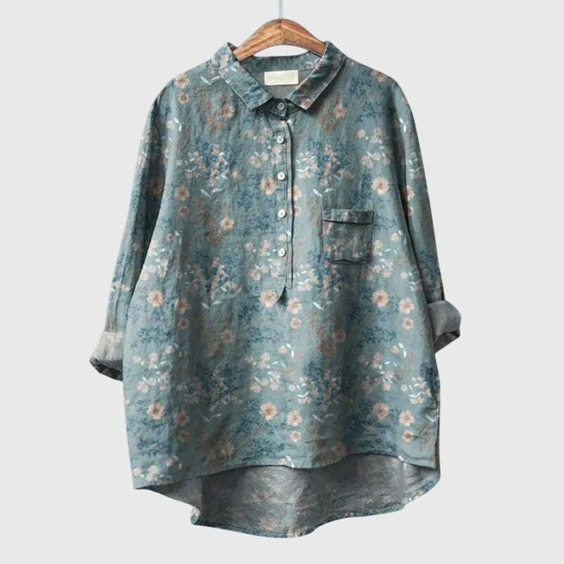 Elly Floral Print Blouse Lightweight Comfort for Everyday Wear by Selouva