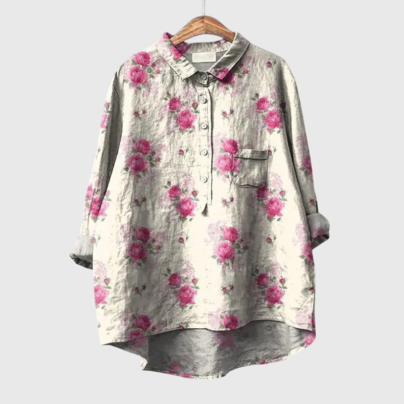 Elly Floral Print Blouse Lightweight Comfort for Everyday Wear by Selouva