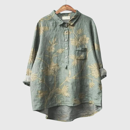 Elly Floral Print Blouse Lightweight Comfort for Everyday Wear by Selouva