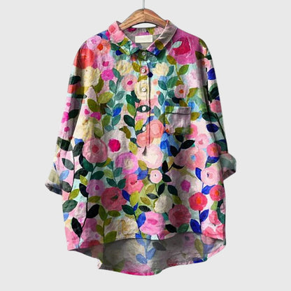 Elly Floral Print Blouse Lightweight Comfort for Everyday Wear by Selouva