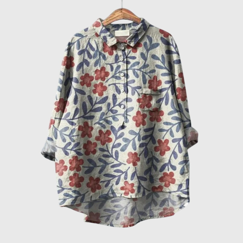 Elly Floral Print Blouse Lightweight Comfort for Everyday Wear by Selouva