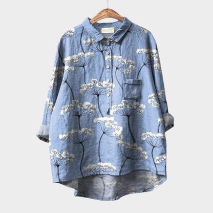 Nola Blouse With Nature Inspired Floral Print Allover by Selouva