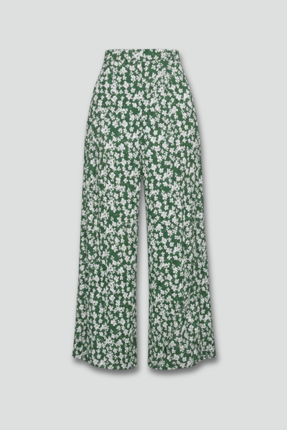 Bella Floral Print Palazzo Pants For Women With Wide Legs by Selouva