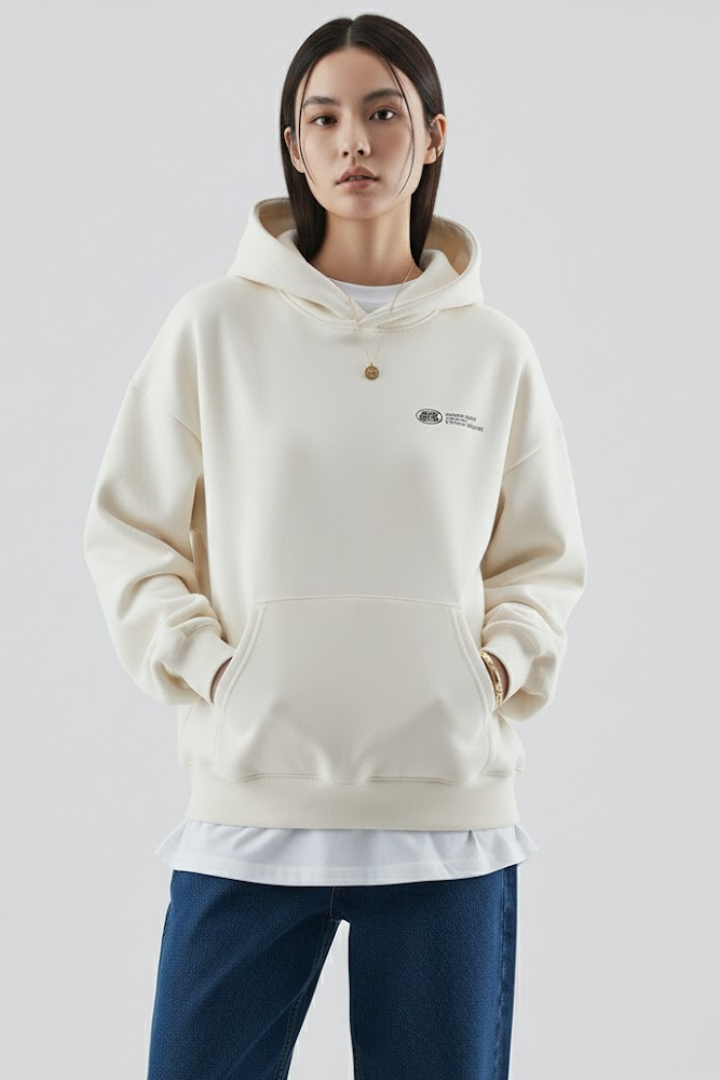 Fiona Women's Hoodie With Front Print And Pullover Design by Selouva