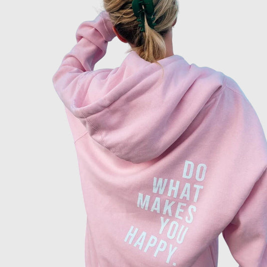 Lucy Oversized Bliss Hoodie Do What Makes You Happy by Selouva