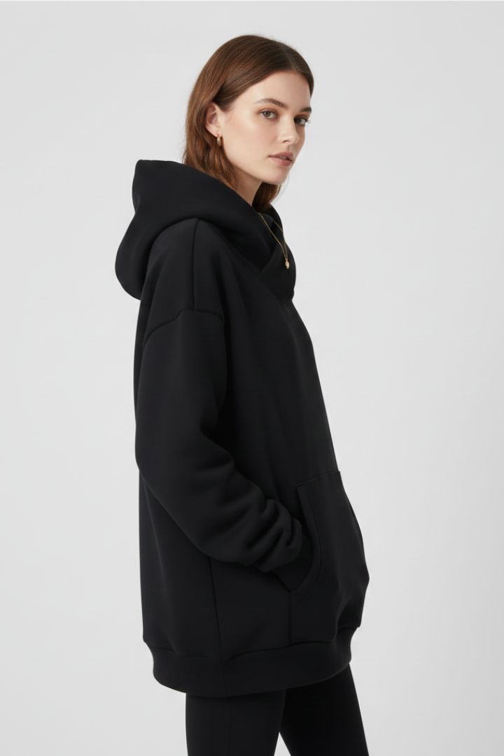 Gabriella Women's Hoodie With High Neck And Wide Hood by Selouva