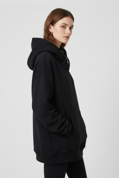 Gabriella Women's Hoodie With High Neck And Wide Hood by Selouva