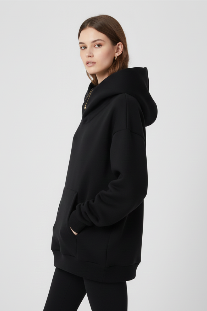 Gabriella Women's Hoodie With High Neck And Wide Hood by Selouva