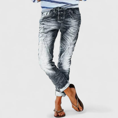 Erin Comfortable Distressed Denim Jeans For Women Everyday Wear by Selouva