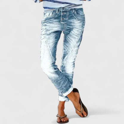 Erin Comfortable Distressed Denim Jeans For Women Everyday Wear by Selouva