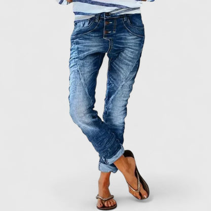 Erin Comfortable Distressed Denim Jeans For Women Everyday Wear by Selouva