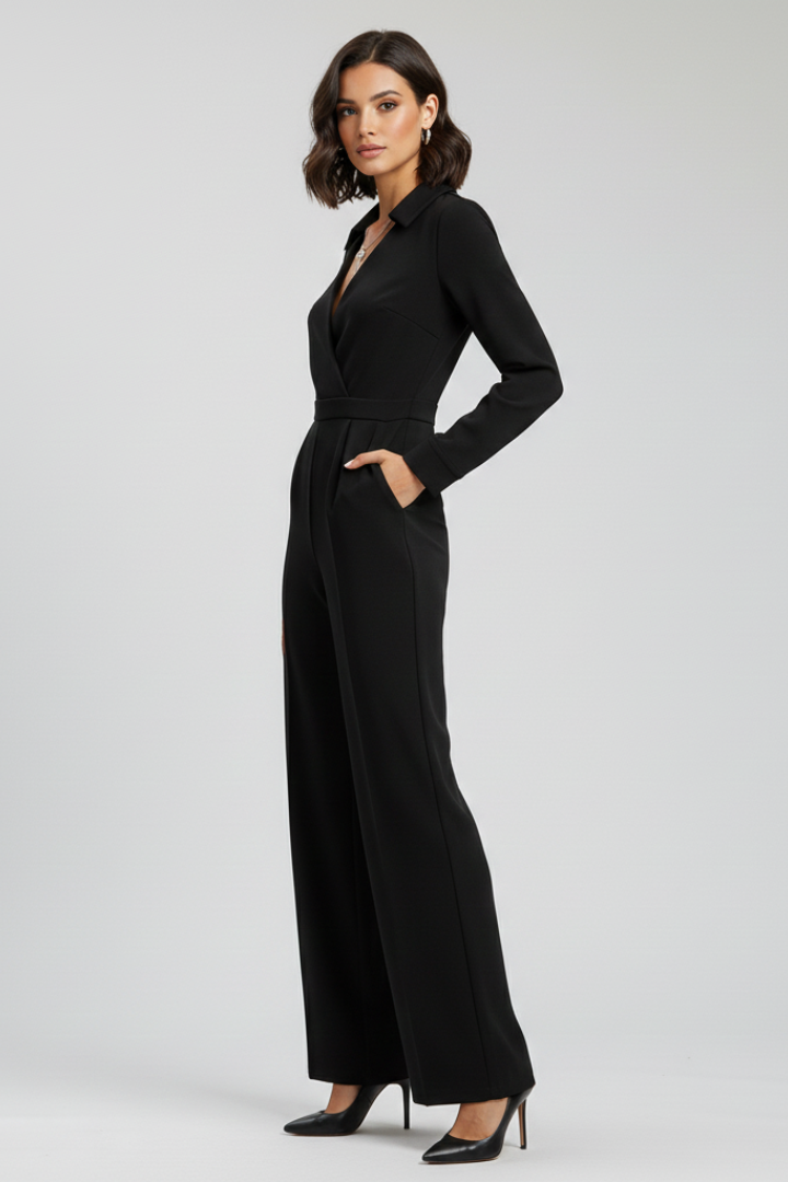 Women's Jumpsuit Collared for Work by Selouva