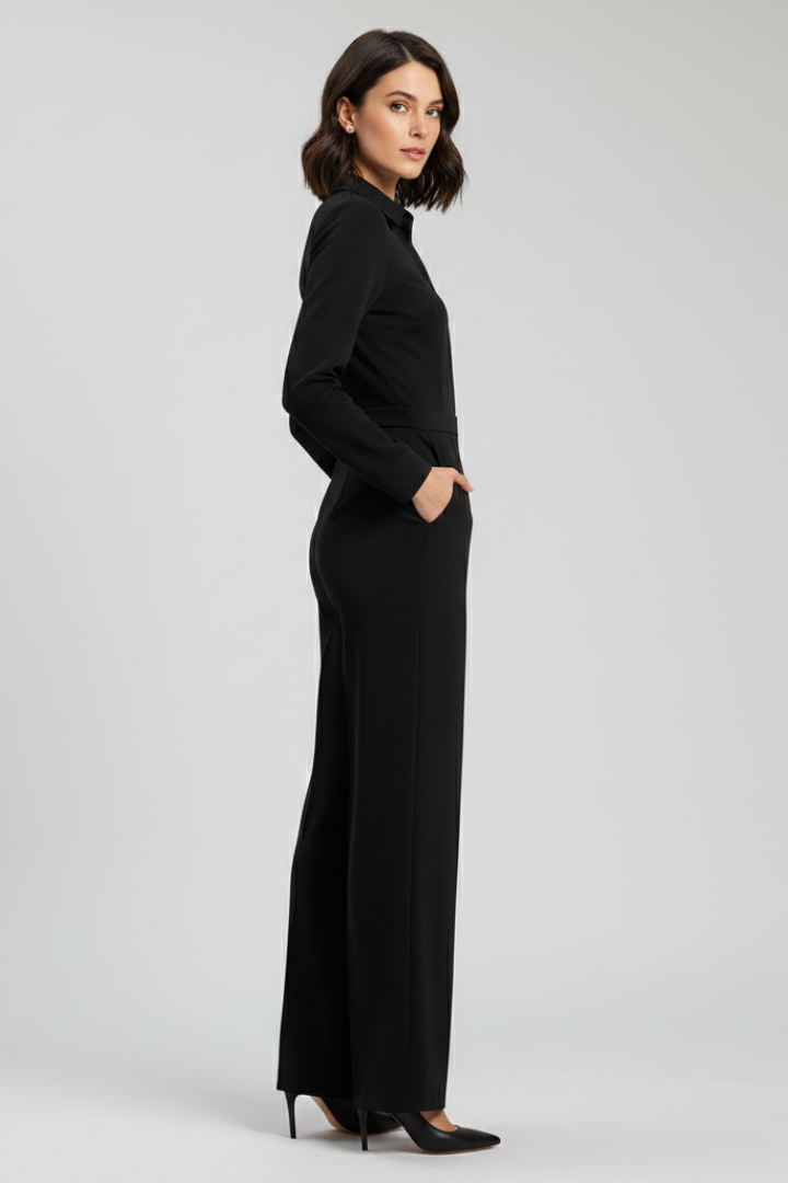 Women's Jumpsuit Collared for Work by Selouva