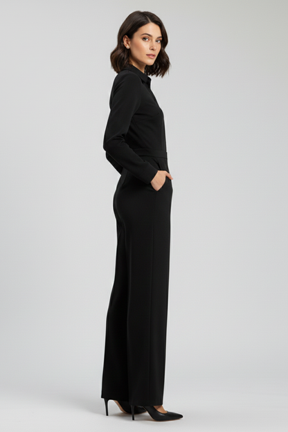 Women's Jumpsuit Collared for Work by Selouva