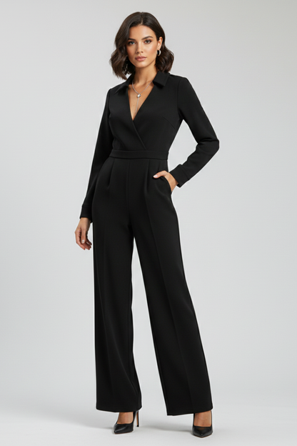Women's Jumpsuit Collared for Work by Selouva