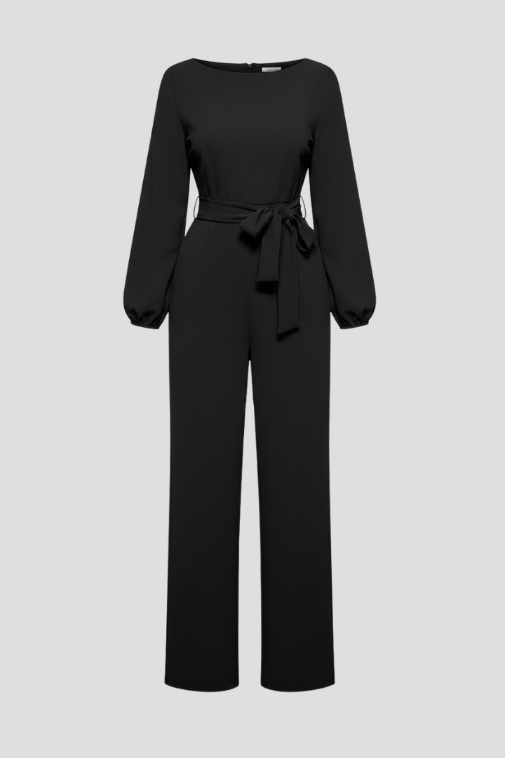 Women's Jumpsuit with Tie-Waist by Selouva