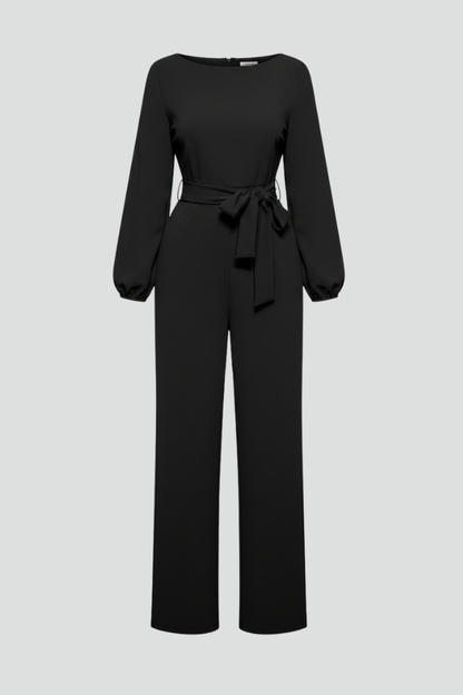 Women's Jumpsuit with Tie-Waist by Selouva
