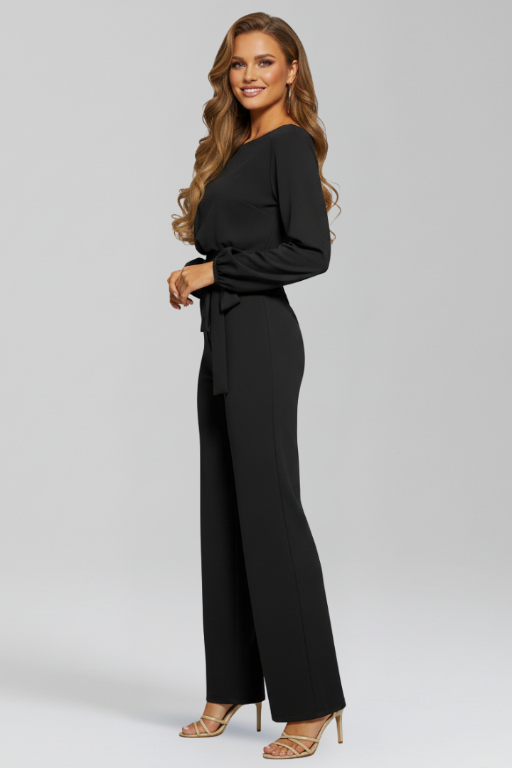 Women's Jumpsuit with Tie-Waist by Selouva